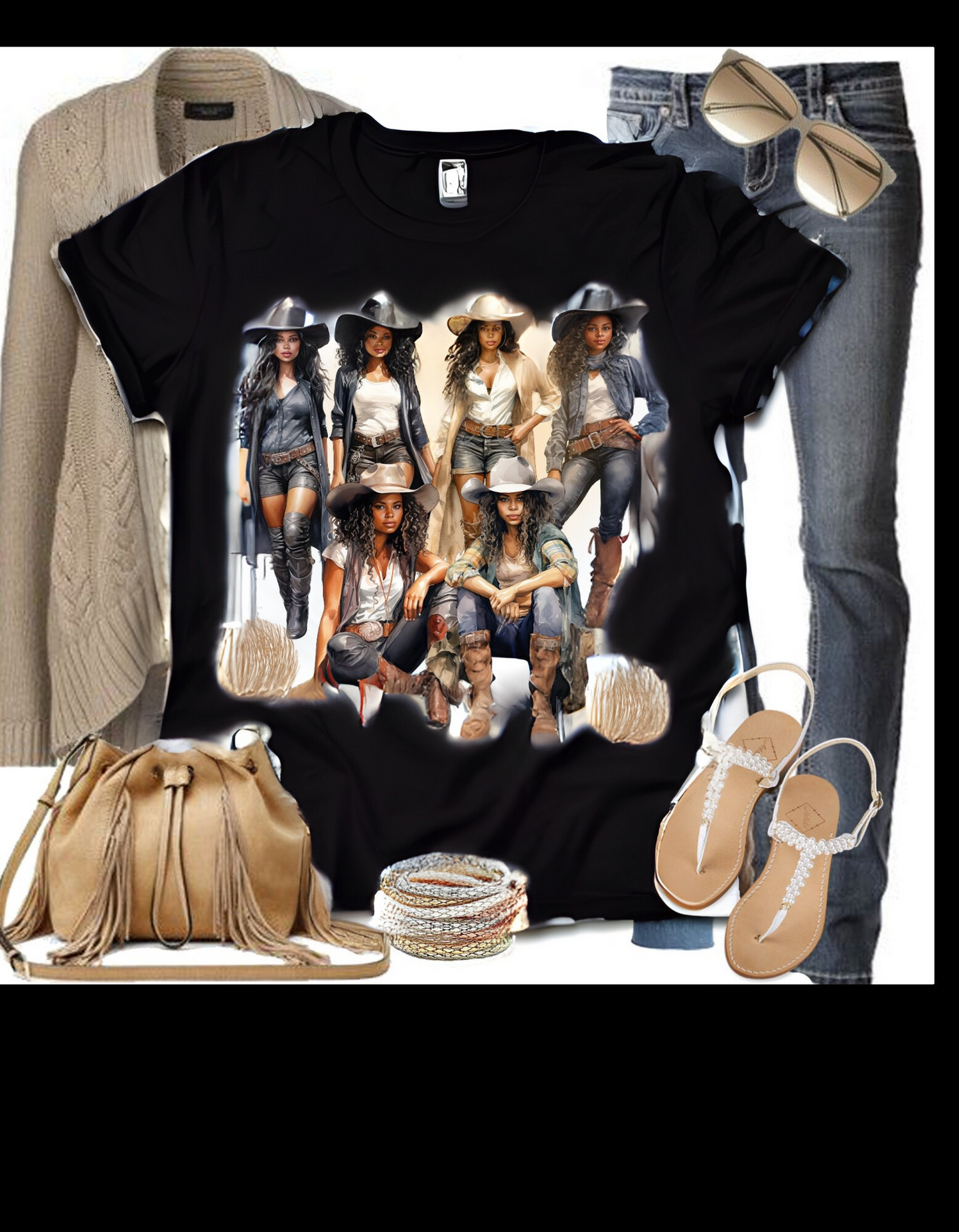 Black Cowgirl Tribe T-shirt
