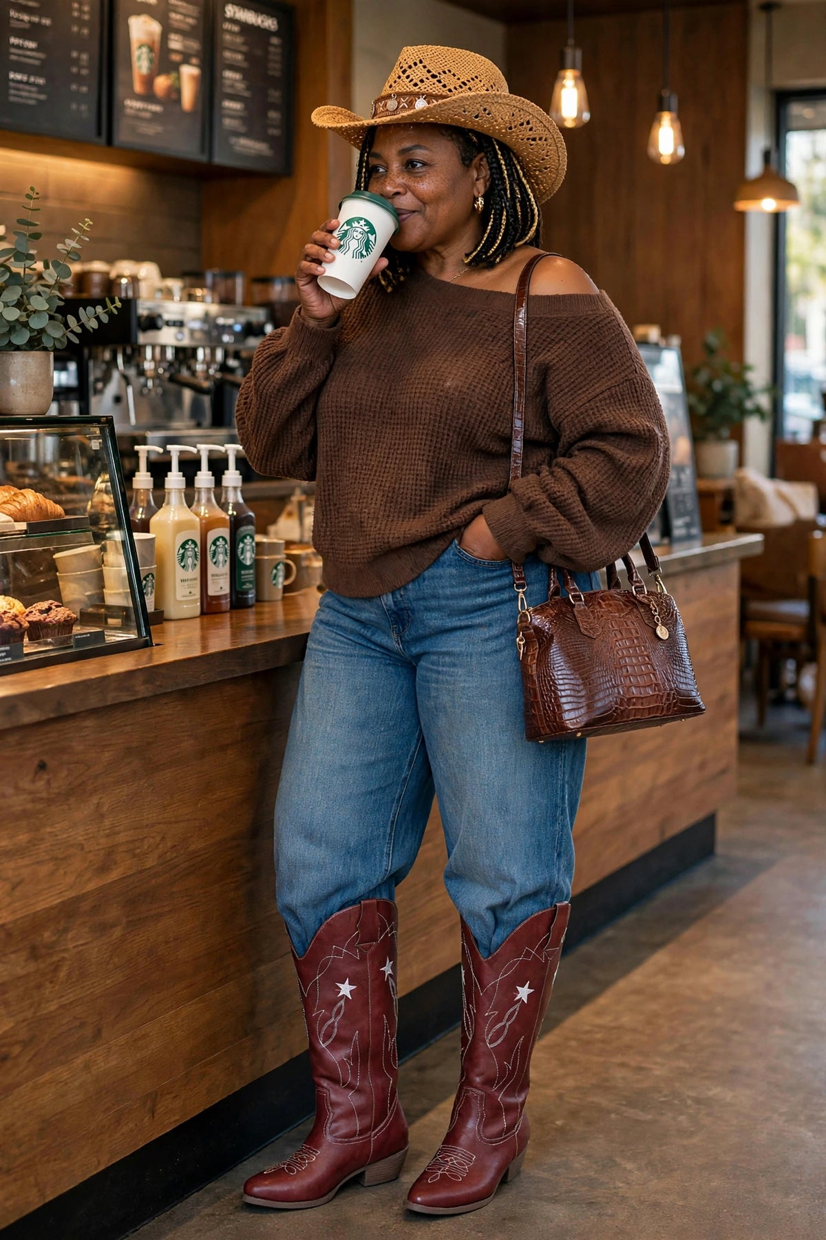 Western Star Embroidered Cowboy Boots