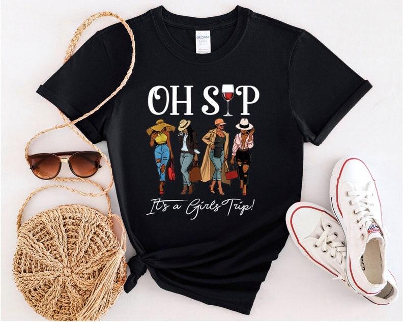 Oh Sip Girl's Trip Short Sleeve T-Shirt